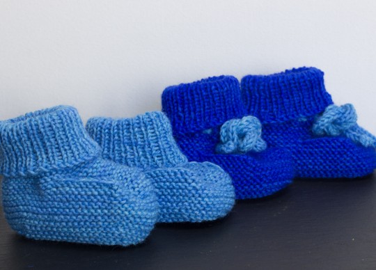 Gestrickte Babyschuhe by thecookingknitter.com
