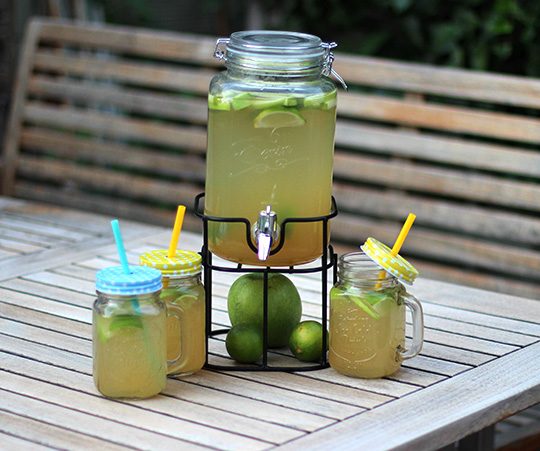 Limetten-Apfel-Limonade mit Ingwer by thecookingknitter